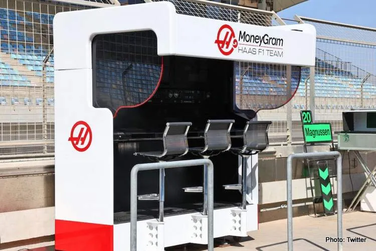 haas pitwall bahrain testing 2023