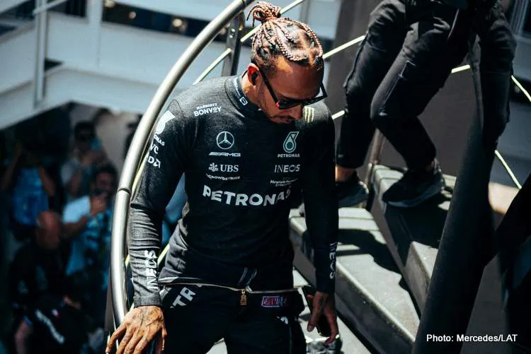 hamilton barcelona quali 2022