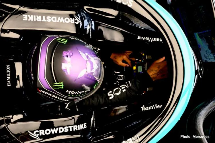 hamilton cockpit 2021 spa qualifying