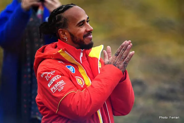hamilton first ferrari run 18