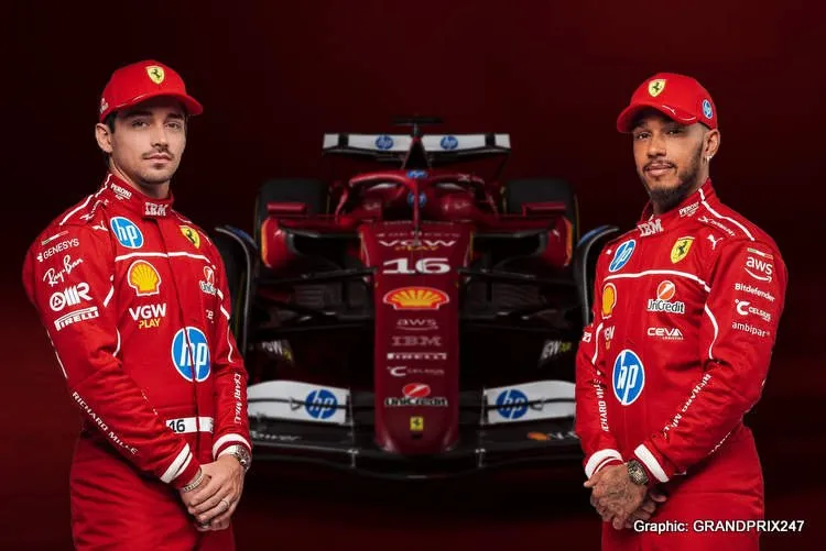 hamilton leclerc ferrari herbert priciew