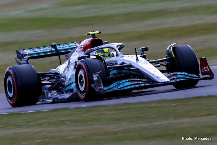 hamilton mercedes silverstone fp2