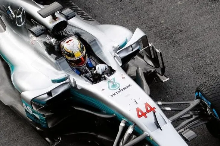 hamilton mercedes w08