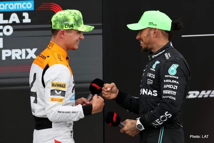 hamilton norris silverstone 2023