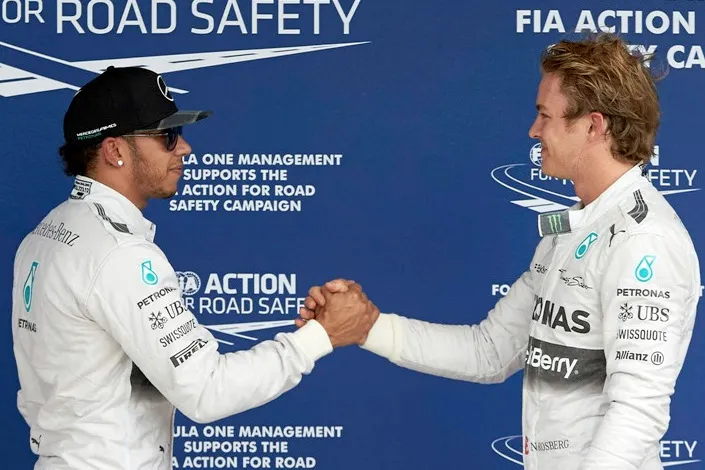 hamilton rosberg mercedes gp amg