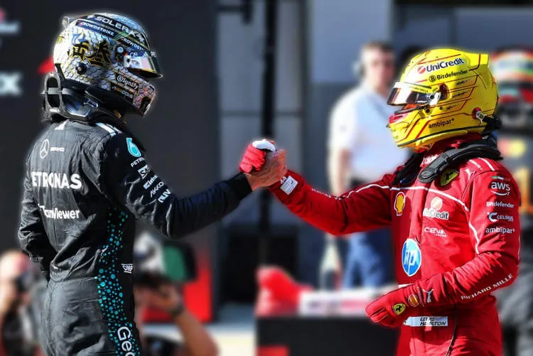hamilton ruseell wolff f1 mercedes fererai