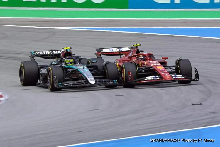 hamilton sainz barcelona 2024