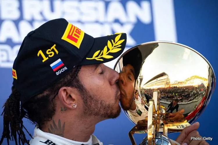 hamilton sochi trophy russian grand prix 2019