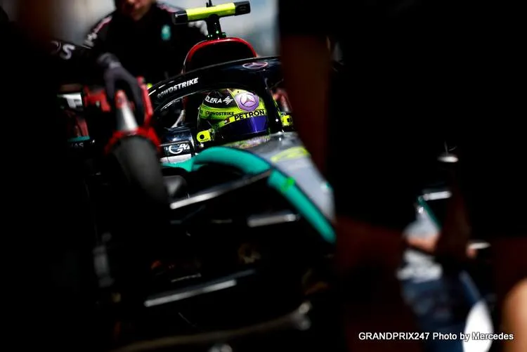 hamilton spanish gp fp1 2024 mercedes herbert no to sabotage