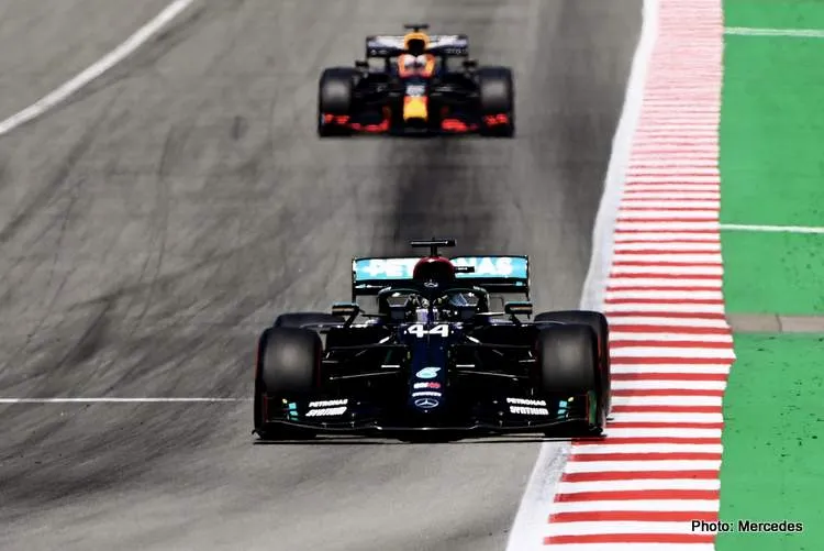 hamilton verestappen spain 2020