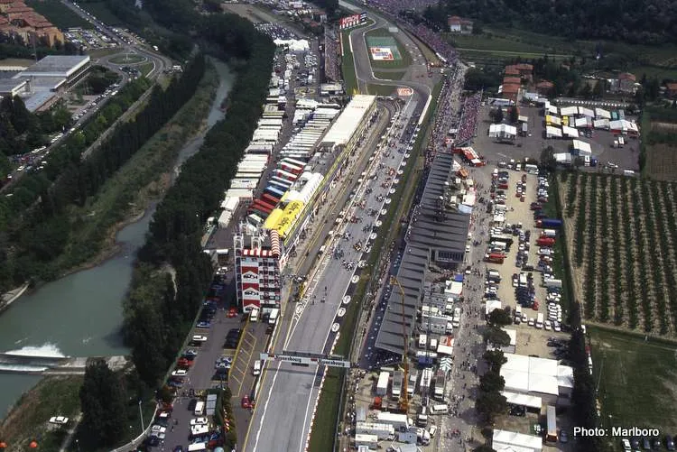 imola circuit aerial photo