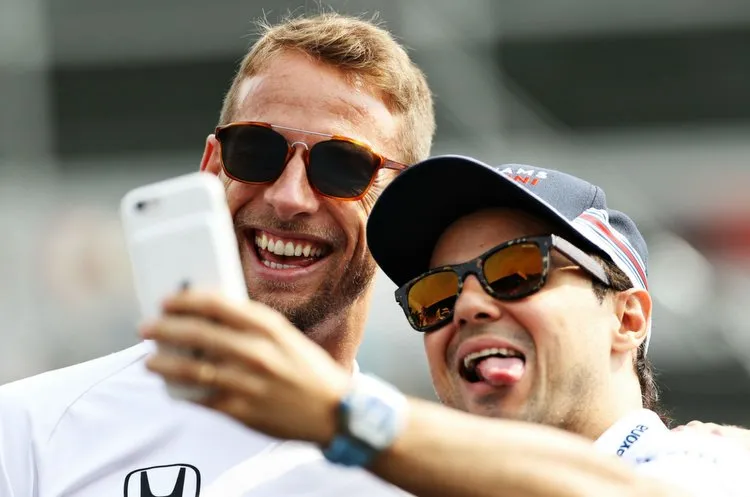 jenson button and felipe massa