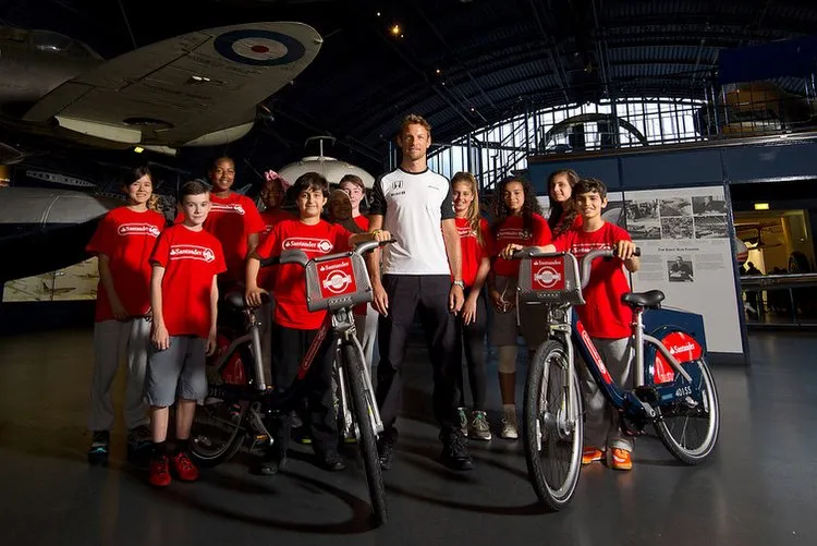 jenson button summer cycling photocall emobq3hod2qx