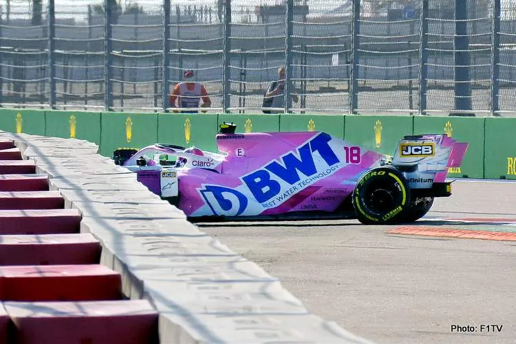 lance stroll crash