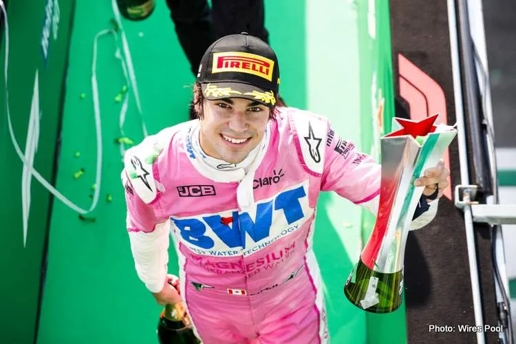 lance stroll podium