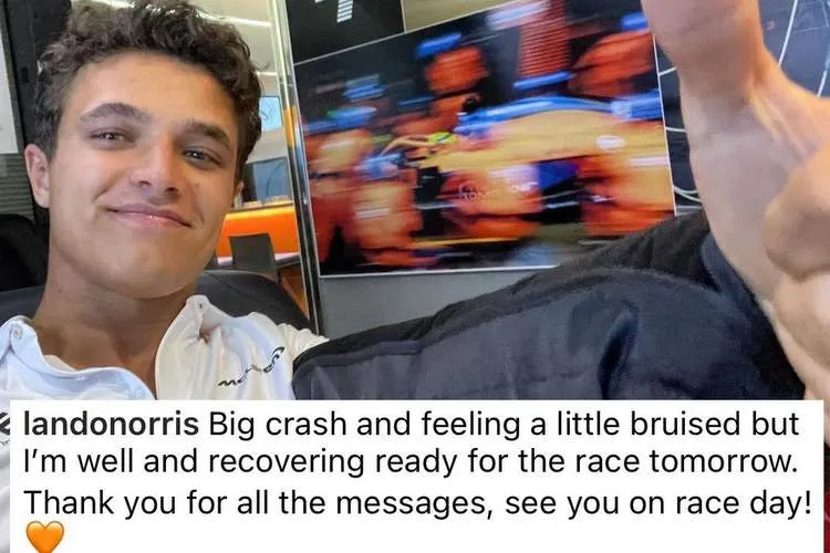 lando norris message