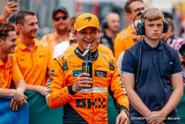 lando norris qualifying f1 hungary pole position mclaren