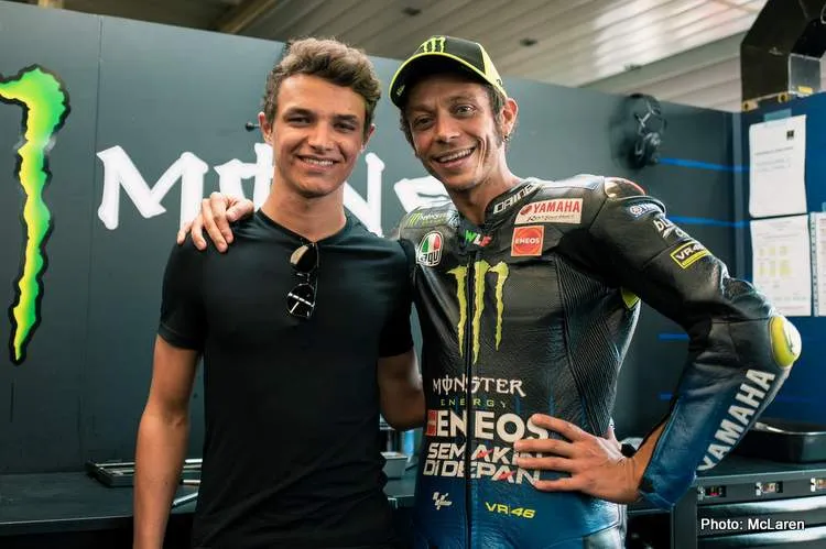 lando norris valentino rossi