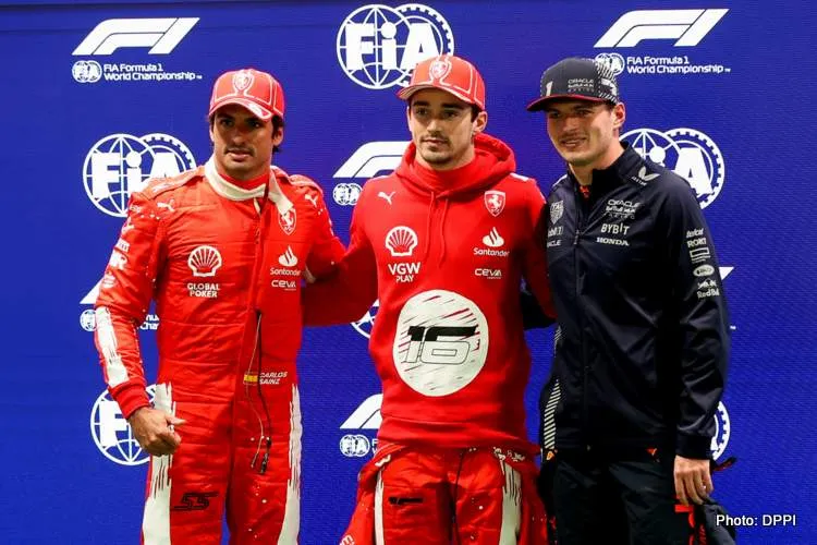 las vegas grand prix qualifying press conference f1 verstappen sainz leclerc