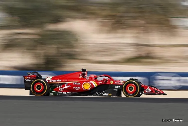 leclerc bahrain testing 2024