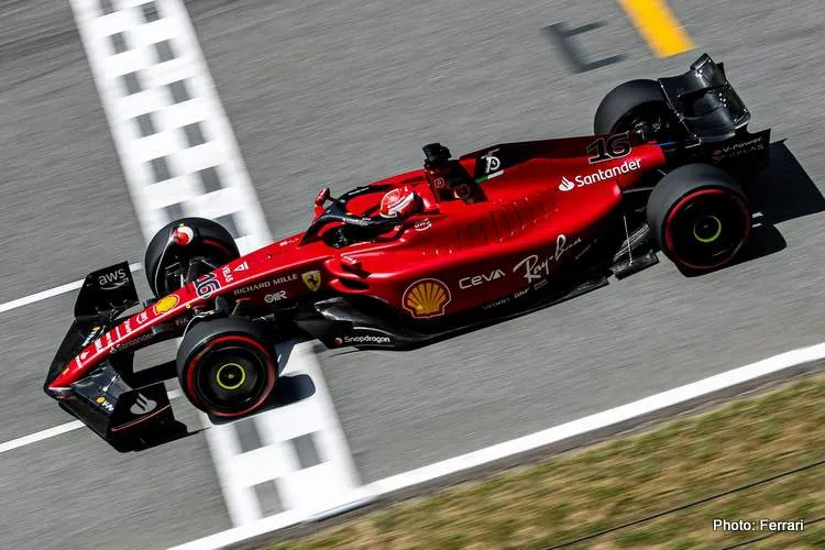 leclerc barcelona fp2 2022