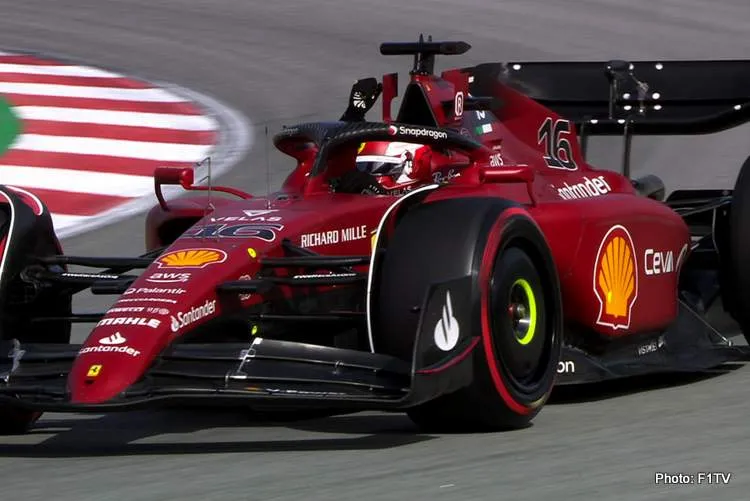 leclerc barcelona quali 2 2022