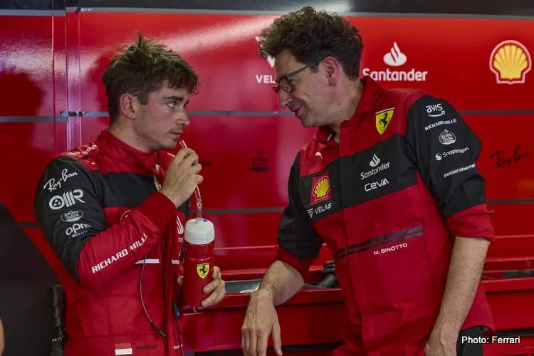 leclerc binotto monaco 2022
