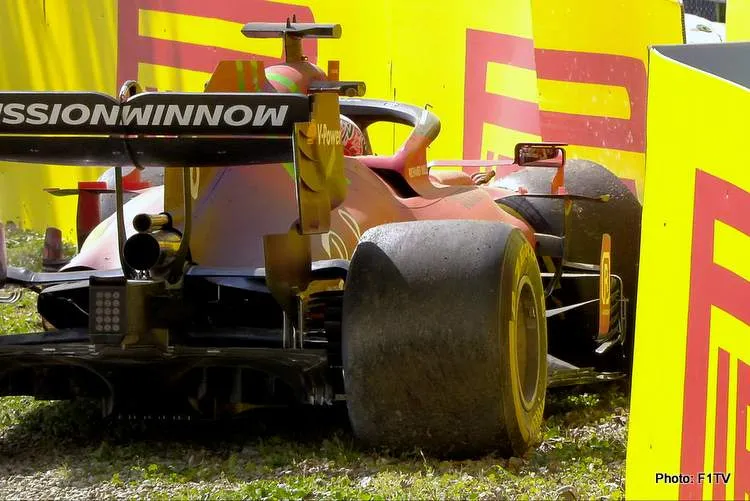 leclerc crash imola 2021 fp2