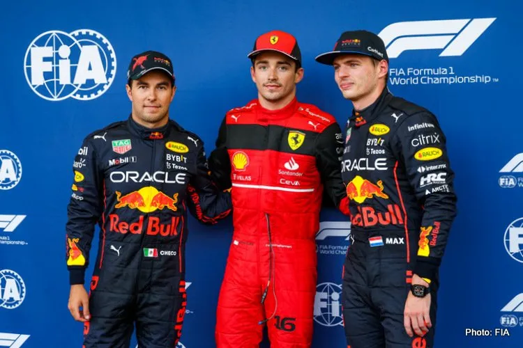 leclerc perez verstappen pole baku 2022