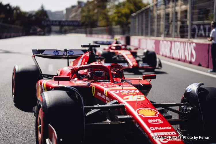 leclerc sainz baku 2024