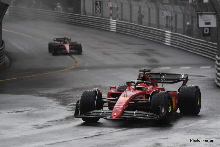 leclerc sainz monaco race 2022