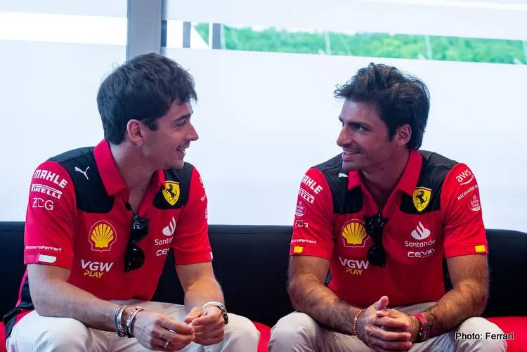 leclerc sainz spa 2023