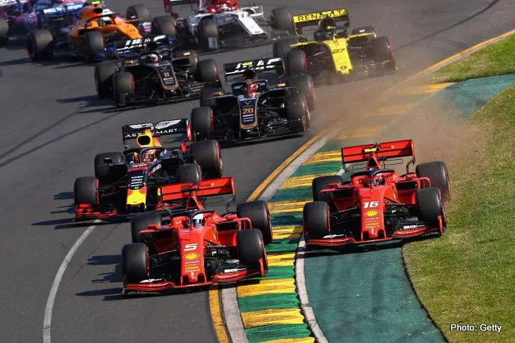 leclerc vettel f1 melbourne