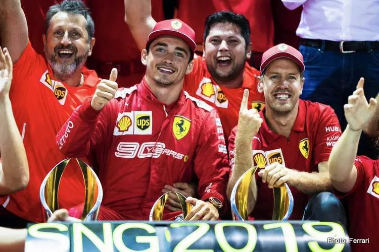 leclerc vettel ferrari 2019