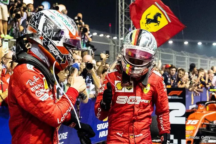 leclerc vettel singapore