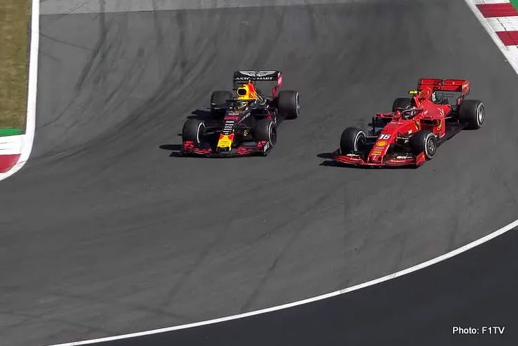 leclerc vs verstappen austria 2019