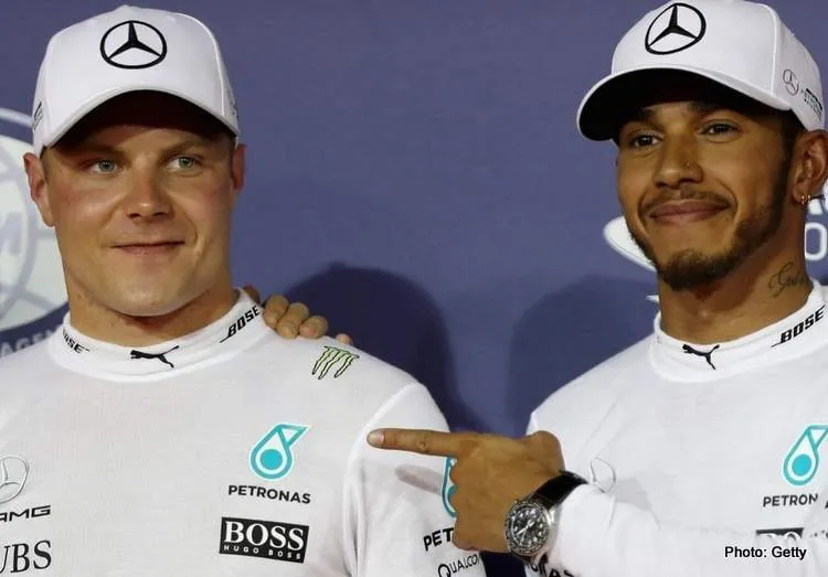 lewis hamilton and valtteri bottas