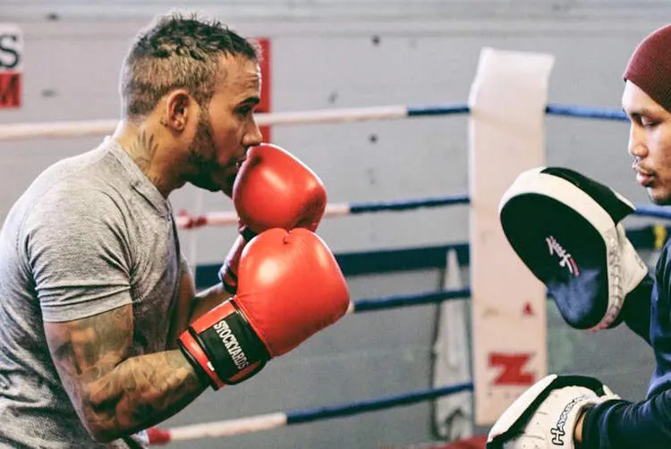 lewis hamilton boxing