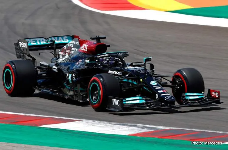 lewis hamilton fastest 2021 fp1 portimao portugal grand prix f1