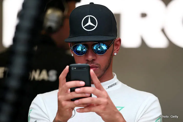 lewis hamilton mobile phone