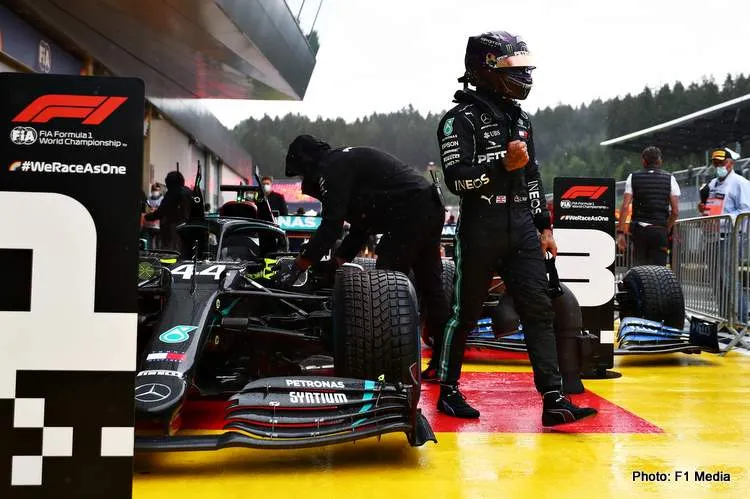 lewis hamilton pole styria 2020 mercedes