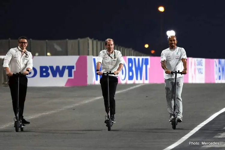 lewis hamilton scooter mercedes