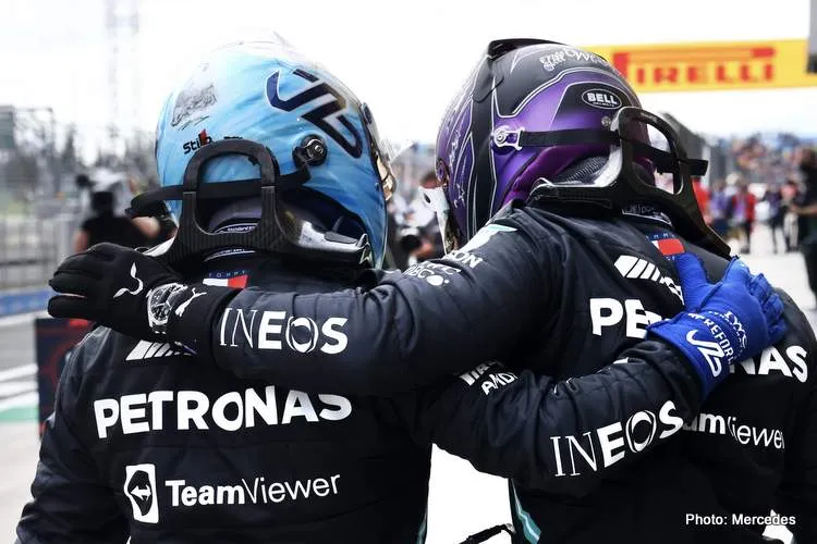 lewis hamilton valtteri bottas mercedes turkish grand prix qualifying