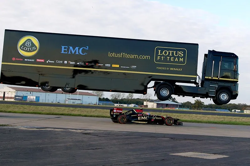 lotus f1 team jump