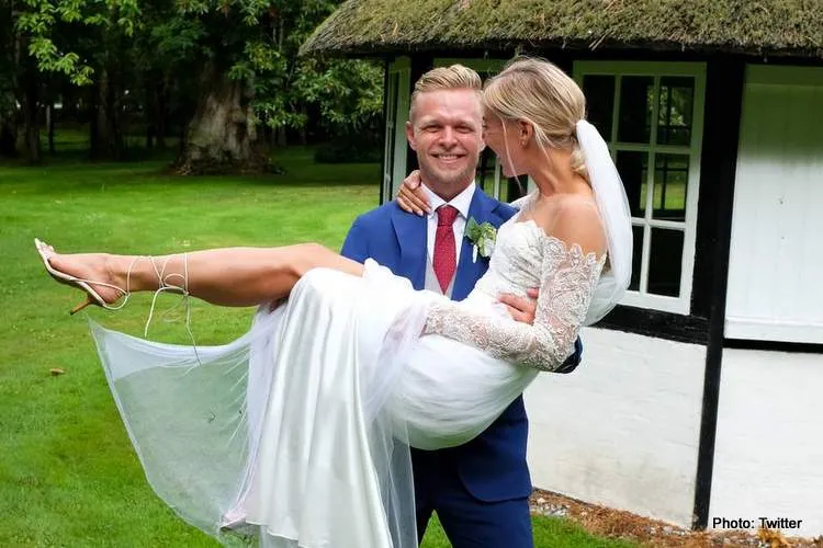 magnussen wife wag louise gjorup girlfriend married fiancee wedding