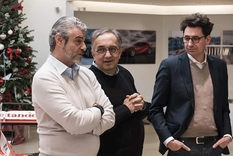 marchionne arrivabene binotto