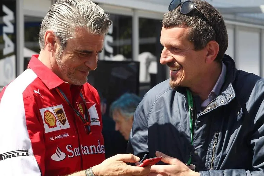 maurizio arrivabene ja gunther steiner