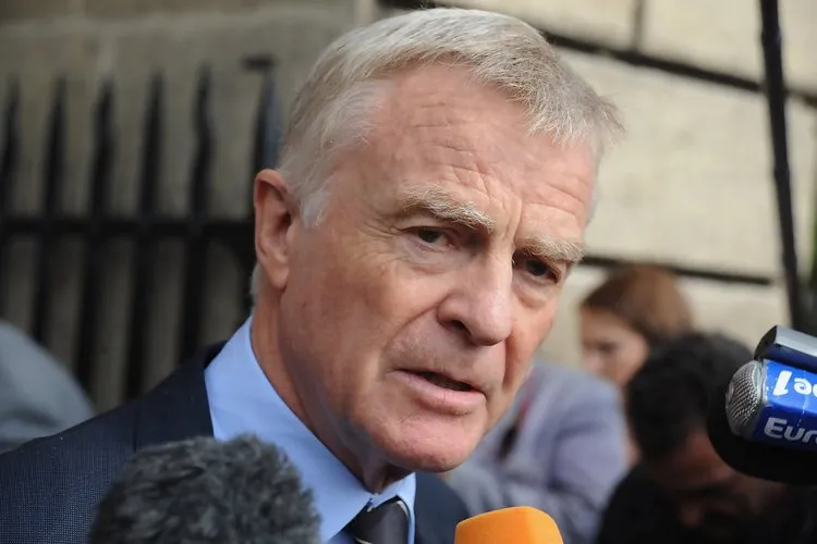 max mosley fia world motor sport council hearing k88cpmzz50tx