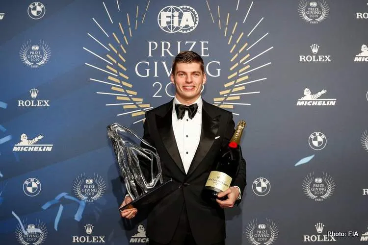 max verstappen 2019 fia prize giving f1