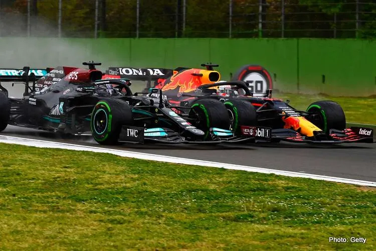 max verstappen gp imola 2021 lewis hamilton getty